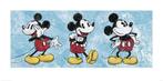 Kunstdruk Mickey Mouse Squeaky Chic Triptych 100x50cm, Huis en Inrichting, Verzenden, Nieuw