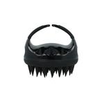 Shampoo Hoofd Massage Borstel Siliconen Zwart, Verzenden, Nieuw