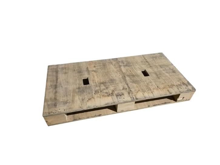 Houten pallet 1200x600x135 mm, gesloten dek en bodem,, Doe-het-zelf en Verbouw, Hout en Planken, Overige typen, Gebruikt, Ophalen of Verzenden