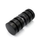 Douchedeurknop 723 rond dubbele groef 30mm - Zwart, Doe-het-zelf en Verbouw, Glas en Ramen, Ophalen of Verzenden, Nieuw