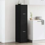 vidaXL Apothekerskast 30x41x144,5 cm bewerkt hout zwart, Huis en Inrichting, Kasten | Overige, Verzenden, Nieuw