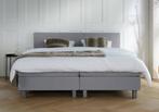 ACTIE! Boxspring Venetië 160 200 Grijs, Verzenden, 200 cm, 160 cm, Nieuw