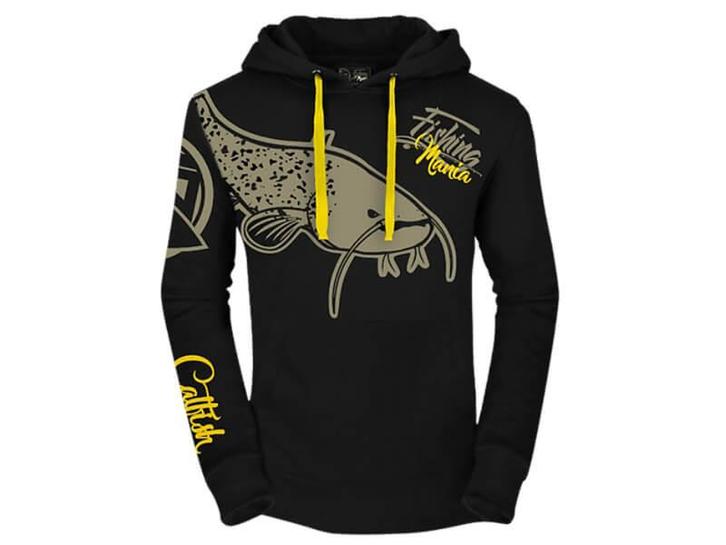 Hoodie Catfishing Mania | Vis Trui Meerval - Roofvis XL, Watersport en Boten, Hengelsport | Roofvissen, Overige typen, Nieuw, Verzenden