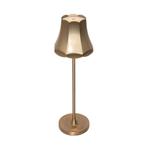Retro tafellamp goud oplaadbaar IP44 - Granny, Huis en Inrichting, Lampen | Tafellampen, Nieuw, Retro, Minder dan 50 cm