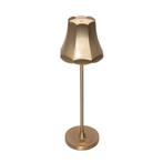 Retro tafellamp goud oplaadbaar IP44 - Granny, Nieuw, Retro, Minder dan 50 cm