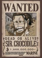 Poster One Piece Wanted Crocodile Wano 38x52cm, Verzamelen, Verzenden, Nieuw, A1 t/m A3