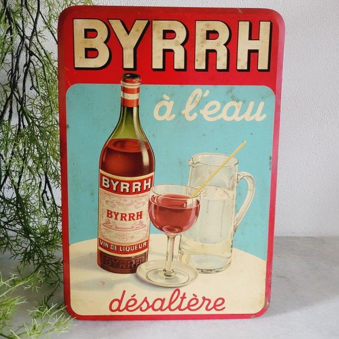 Zeldzaam Byrrh Likeurwijn, Reclamebord, 1940 - Reclamebord -, Antiek en Kunst, Antiek | Wandborden en Tegels