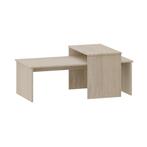 Salontafel Sotapim set van 2 travertijn [en.casa], Verzenden, Nieuw