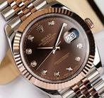 Rolex - Datejust 41 Chocolate Diamond Dial - 126331 -, Sieraden, Tassen en Uiterlijk, Horloges | Heren, Nieuw