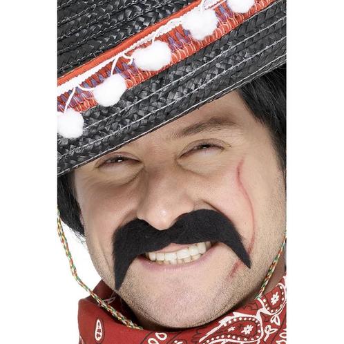 Mexicaanse/cowboy verkleed nep/plak snor - Snorren, Hobby en Vrije tijd, Feestartikelen, Ophalen of Verzenden