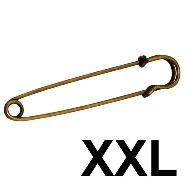 Fako Bijoux - Sierspeld / Sjaalspeld - Classic XXL - 100mm -, Sieraden, Tassen en Uiterlijk, Broches, Verzenden