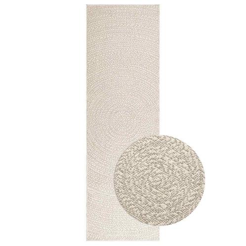 vidaXL Vloerkleed ZIZUR room binnen en buiten 80x250 cm jute, Huis en Inrichting, Stoffering | Tapijten en Kleden, Crème, Nieuw