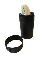 Isotube Plus 100/150 Schuifpijp 257 - 390 mm ZWART, Ophalen, Nieuw