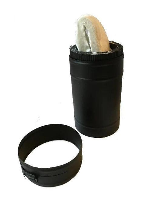 Isotube Plus 100/150 Schuifpijp 257 - 390 mm ZWART, Huis en Inrichting, Haarden, Ophalen