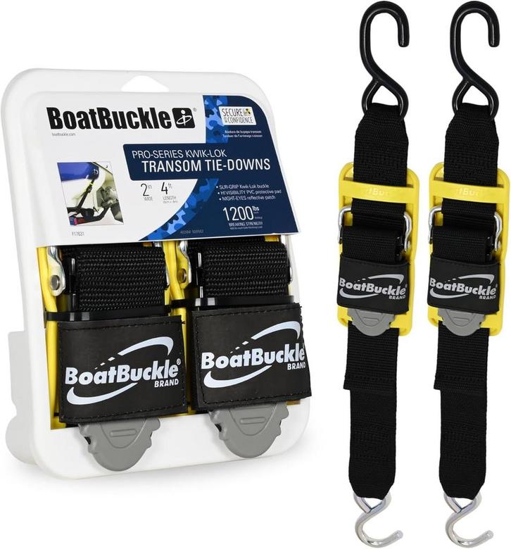 BoatBuckle Transom Tie-Downs 2 4ft, Watersport en Boten, Bootonderdelen, Overige typen, Nieuw, Zeilboot of Motorboot