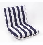 Kapok Bootkussen Blauw/Wit Dubbel Stripe, Ophalen of Verzenden, Nieuw