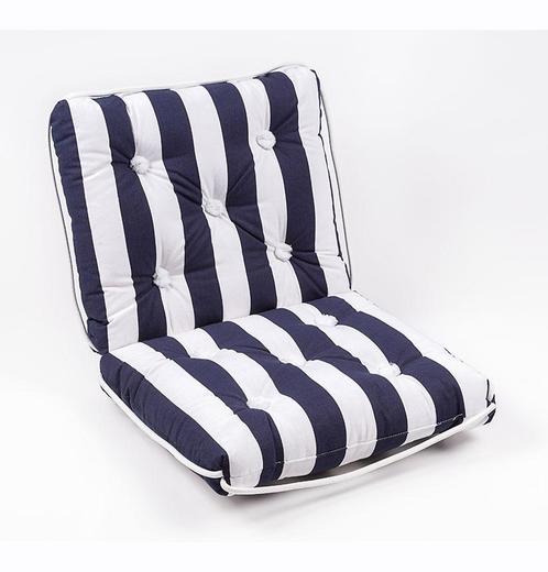 Kapok Bootkussen Blauw/Wit Dubbel Stripe, Watersport en Boten, Accessoires en Onderhoud, Nieuw, Ophalen of Verzenden