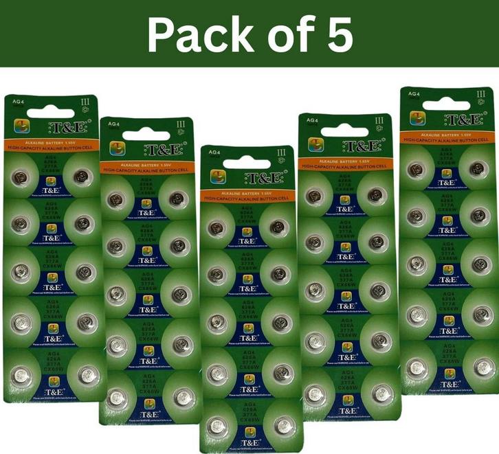 T&E High Capacity - Horloge Batterij - SR626SW - AG4 - 377 -, Sieraden, Tassen en Uiterlijk, Horloges | Dames, Verzenden