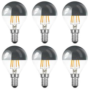 6 stuks Ledmaxx LED kopspiegellamp zilver E14 4W 360lm 27... beschikbaar voor biedingen