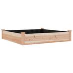 Plantenbak verhoogd met voering 120x120x25 cm massief vur..., Huis en Inrichting, Verzenden, Nieuw