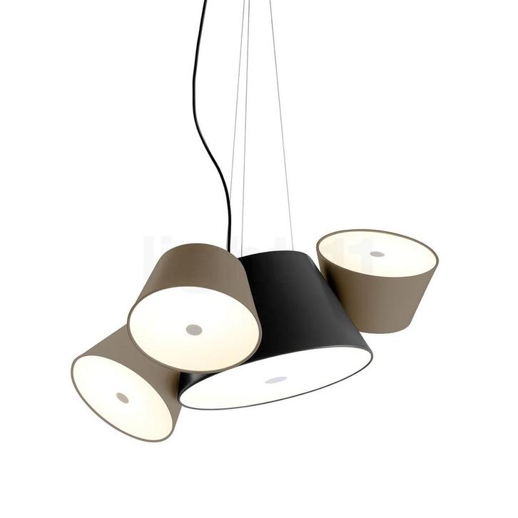 Marset Tam Tam Mini, zwart/bruingrijs (Hanglampen), Huis en Inrichting, Lampen | Hanglampen, Nieuw, Verzenden
