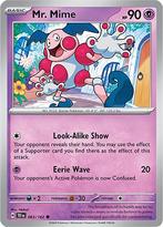 Mr. mime 063/162 reverse holo Temporal forces, Ophalen of Verzenden, Nieuw, Losse kaart, Foil