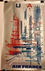 Georges Mathieu - Air France - Affiche originale Air France, Antiek en Kunst