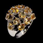 Zonder Minimumprijs - Ring Zilver Citrien - 14-karaats, Nieuw