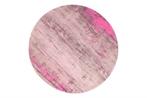 Vintage tapijt MODERN ART 150cm beige roze gewassen rond, Huis en Inrichting, Stoffering | Tapijten en Kleden, Nieuw, Ophalen of Verzenden