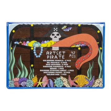 20 x Tekenset piraat 42 delig beschikbaar voor biedingen