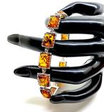 Echte Baltische barnstenen armband van sterling zilver -