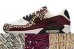 Lace Pack - Nike Air Max 90 Leopard Sail Burgundy Crush, Ophalen of Verzenden, Nieuw, Outsole, Sneakers of Gympen