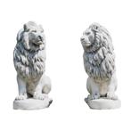 Set leeuwen - exclusief - 135 cm - entreedecoratie - wit, Tuin en Terras, Ophalen of Verzenden, Nieuw