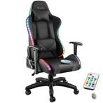 Gaming stoel Tartaros, LED, massagefunctie - zwart/zwart, Verzenden, Nieuw