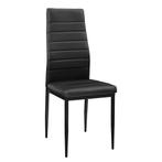 Eetkamerstoel Graz 96x43x52 cm kunstleer set van 2 zwart, Huis en Inrichting, Stoelen, Verzenden, Nieuw