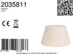 2dekans | Light & Living Livigno Drum Lampenkap - Eiwit -, Huis en Inrichting, Lampen | Lampenkappen, Ophalen of Verzenden, Zo goed als nieuw