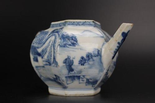Theepot - Porselein - Kangxi - Blauw en wit, Antiek en Kunst, Antiek | Overige Antiek