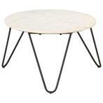 vidaXL Salontafel 65x65x42 cm echt steen met marmeren, Overige materialen, 50 tot 100 cm, Verzenden, Nieuw