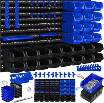 MASKO® Gereedschapswand - 45-delig - Inc. Haken - Blauw • beschikbaar voor biedingen