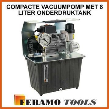 Compacte vacuümpomp met 8 liter onderdruktank druktank pomp