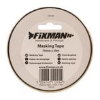 Fixman Afplaktape - 75 mm x 50 meter - Gemakkelijk te ver..., Doe-het-zelf en Verbouw, Schildersmaterialen, Ophalen of Verzenden