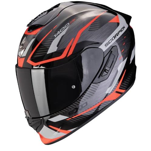 Scorpion EXO-1400 Evo II Air Accord Grijs Rood Integraalhelm, Motoren, Kleding | Motorhelmen, Integraalhelm, Heren, XXL, Nieuw met kaartje