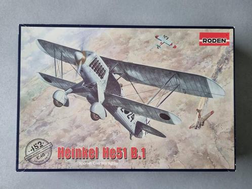 Roden 452 Heinkel He 51B.1 1:48, Hobby en Vrije tijd, Modelbouw | Vliegtuigen en Helikopters, Verzenden