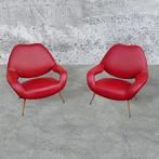 Poltrona Frau - Gastone Rinaldi - Fauteuil - Du55 - Leder, Antiek en Kunst