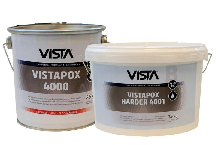 Vista Vistapox 4000 twee componenten 2K epoxy coating set V-, Doe-het-zelf en Verbouw, Schildersmaterialen, Nieuw, Ophalen of Verzenden