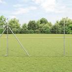 vidaXL Weidehekwerk Grijs 1.6 x 10 m Staal, Tuin en Terras, Verzenden, Nieuw, IJzer