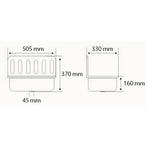 Xellanz Uitstortgootsteen - Glans Zwart - Plaatstaal met, Ophalen of Verzenden, Nieuw