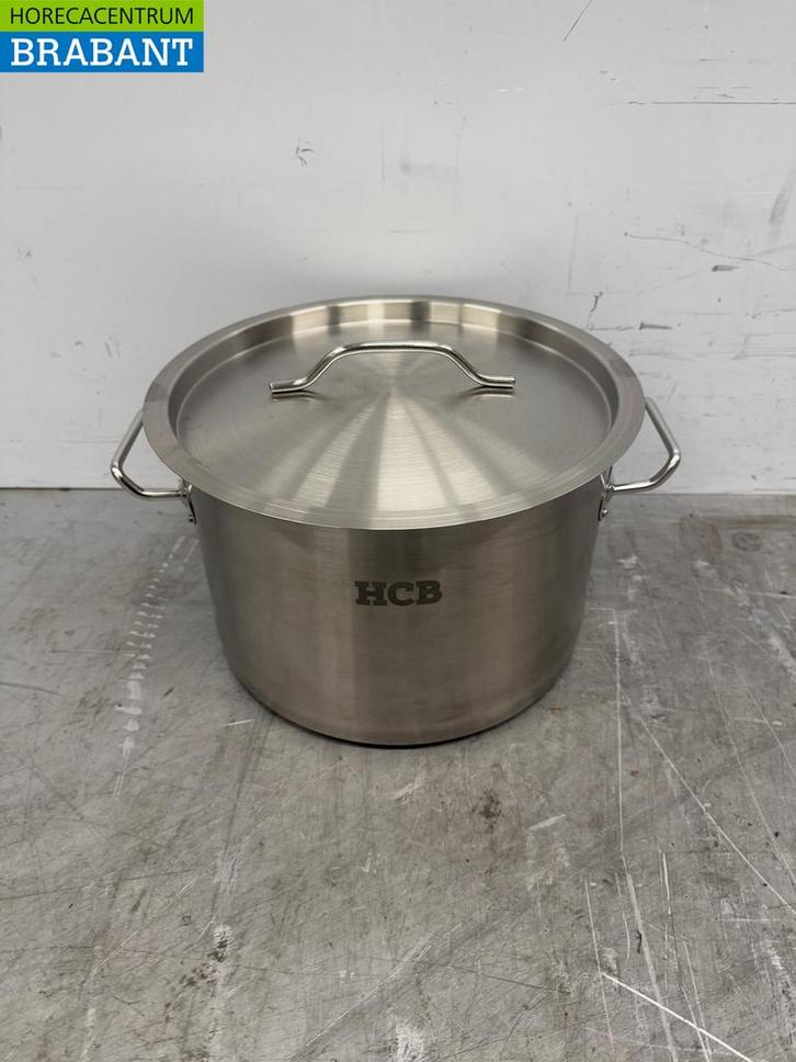 RVS HCB Soeppan Kookpan Pan Inductie 30 x 20 cm 14 liter, Zakelijke goederen, Horeca | Keukenapparatuur, Gebruikt, Ophalen of Verzenden