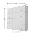 Schoenenkast / Schoenenrek - 126 x 127 x 31 cm - Wit, Huis en Inrichting, Verzenden, Nieuw