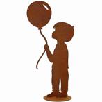 jongen met ballon | Patina tuindecoratie figuur, Verzenden, Nieuw